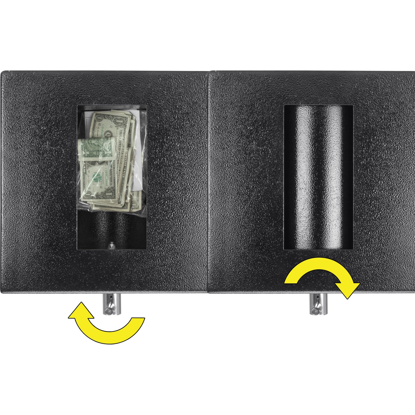 Barska 2.58/4.68 Cu. Ft Dual Compartment Rotary Hopper Keypad Depository Safe | AX13522