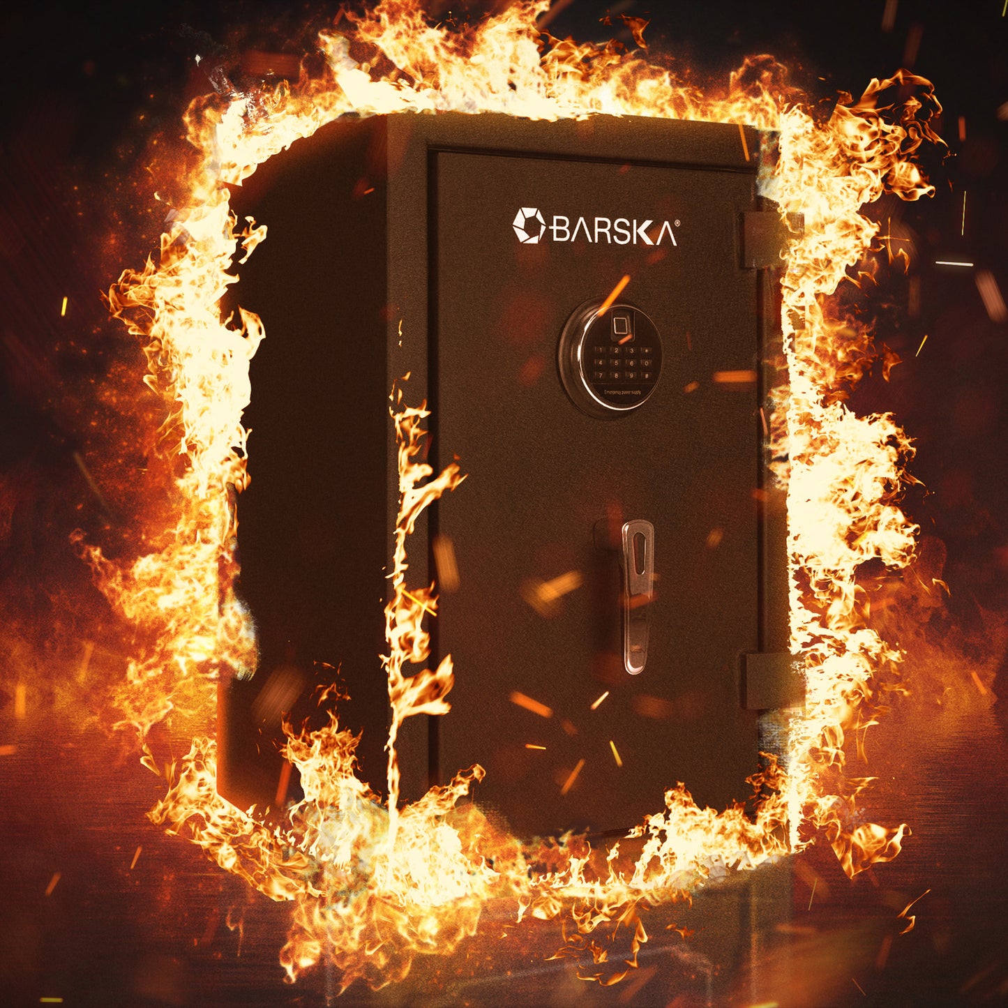 Barska 2.02 Cu. Ft Biometric Keypad Fire Resistant Safe | AX13744