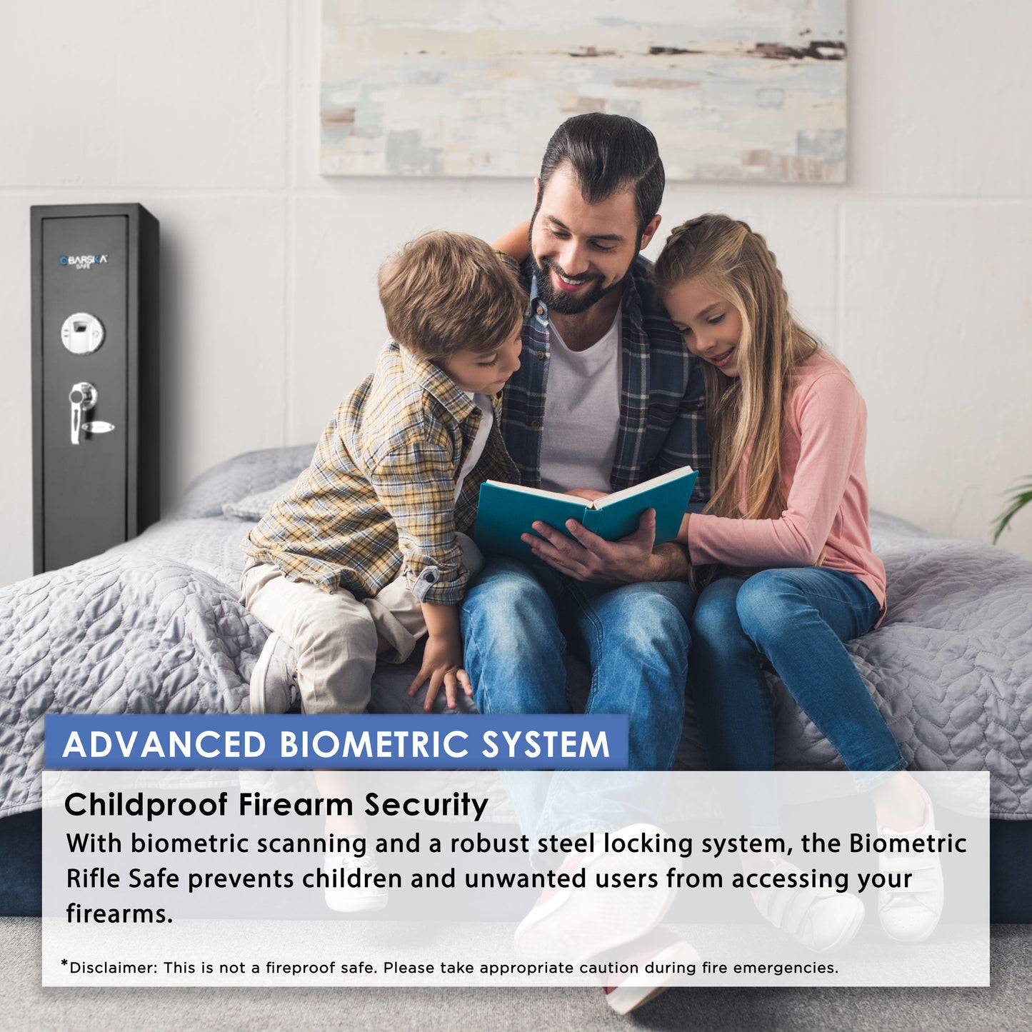 Barska 1.83 Cu. Ft Biometric Rifle Safe | AX11652