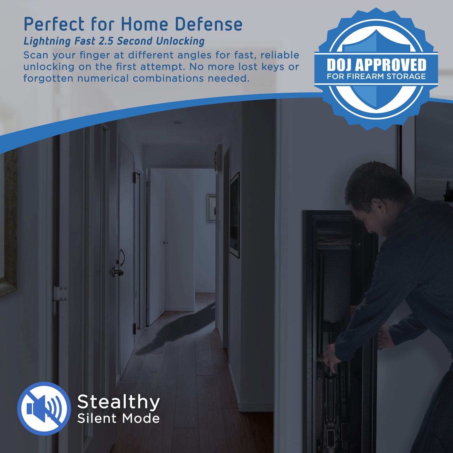 Barska 1.83 Cu. Ft Biometric Rifle Safe | AX11652