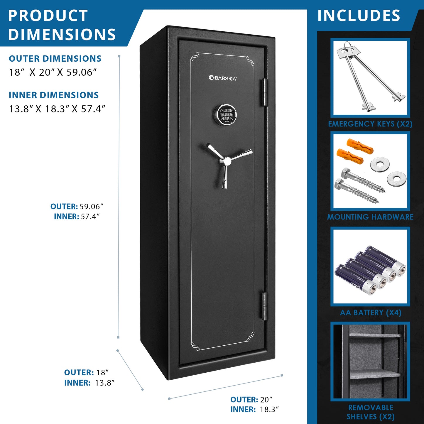 Barska FV1000 FireVault Fireproof Keypad Safe | AX12216