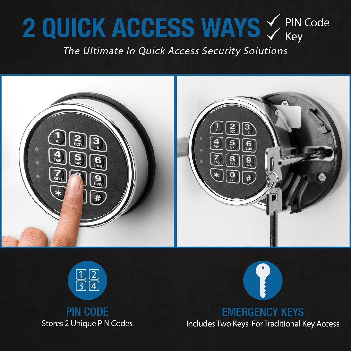 Barska 1.01 Cu. Ft Keypad Fireproof Jewelry Safe, White | AX13104