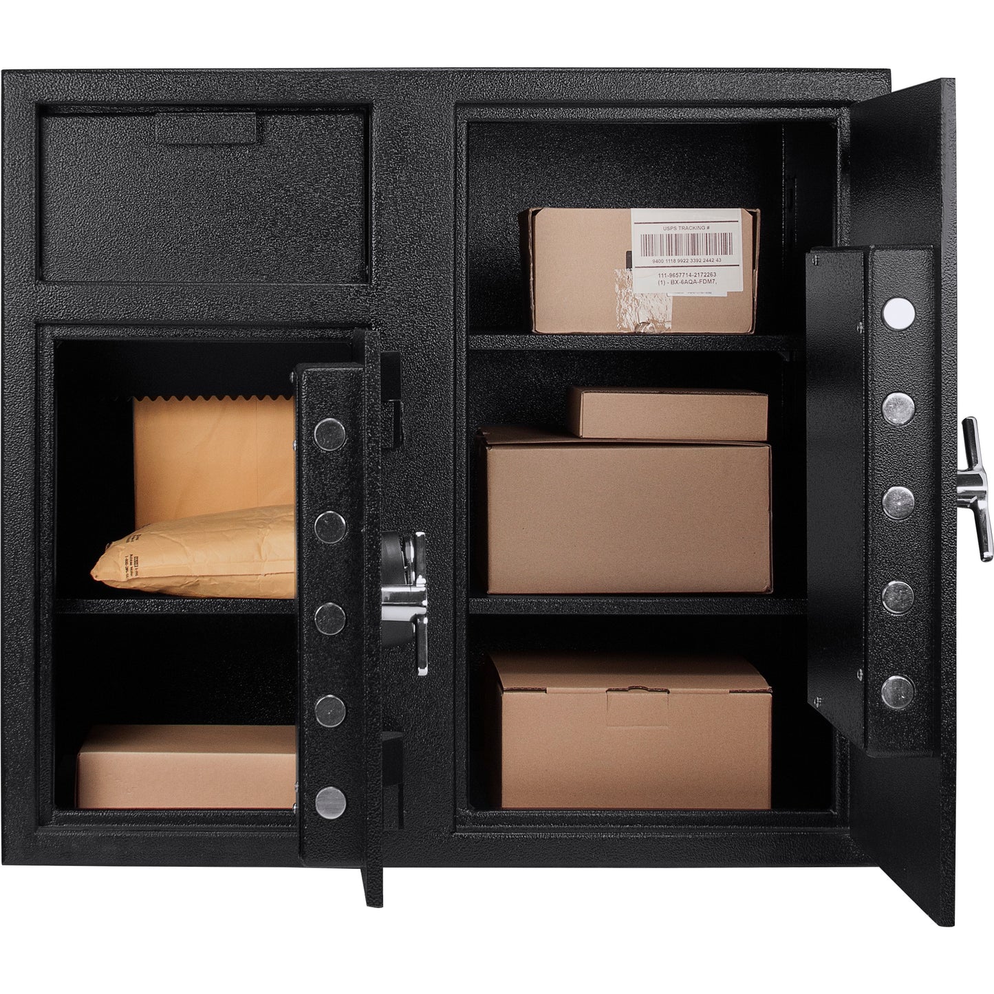 Barska 2.58/4.68 Cu. Ft Dual Compartment Keypad Depository Safe | AX13316