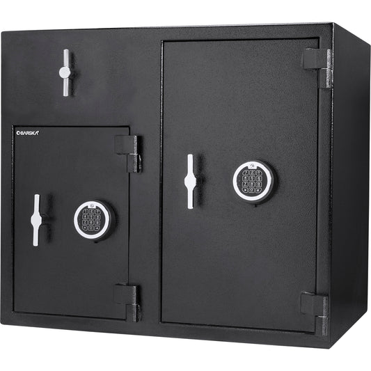 Barska 2.58/4.68 Cu. Ft Dual Compartment Rotary Hopper Keypad Depository Safe | AX13522